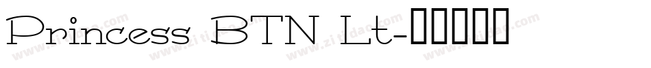Princess BTN Lt字体转换